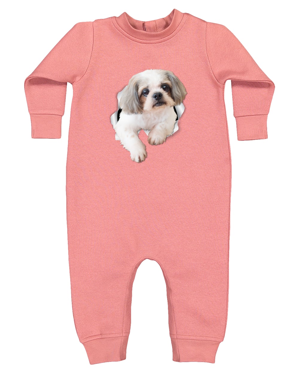 4447 Rabbit Skins Infant Fleece One-Piece Bodysuit - Mauvelous