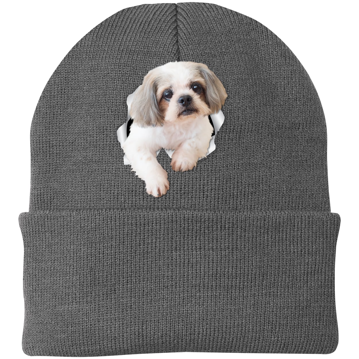 CP90 Port & Company Knit Beanie - Athletic Oxford