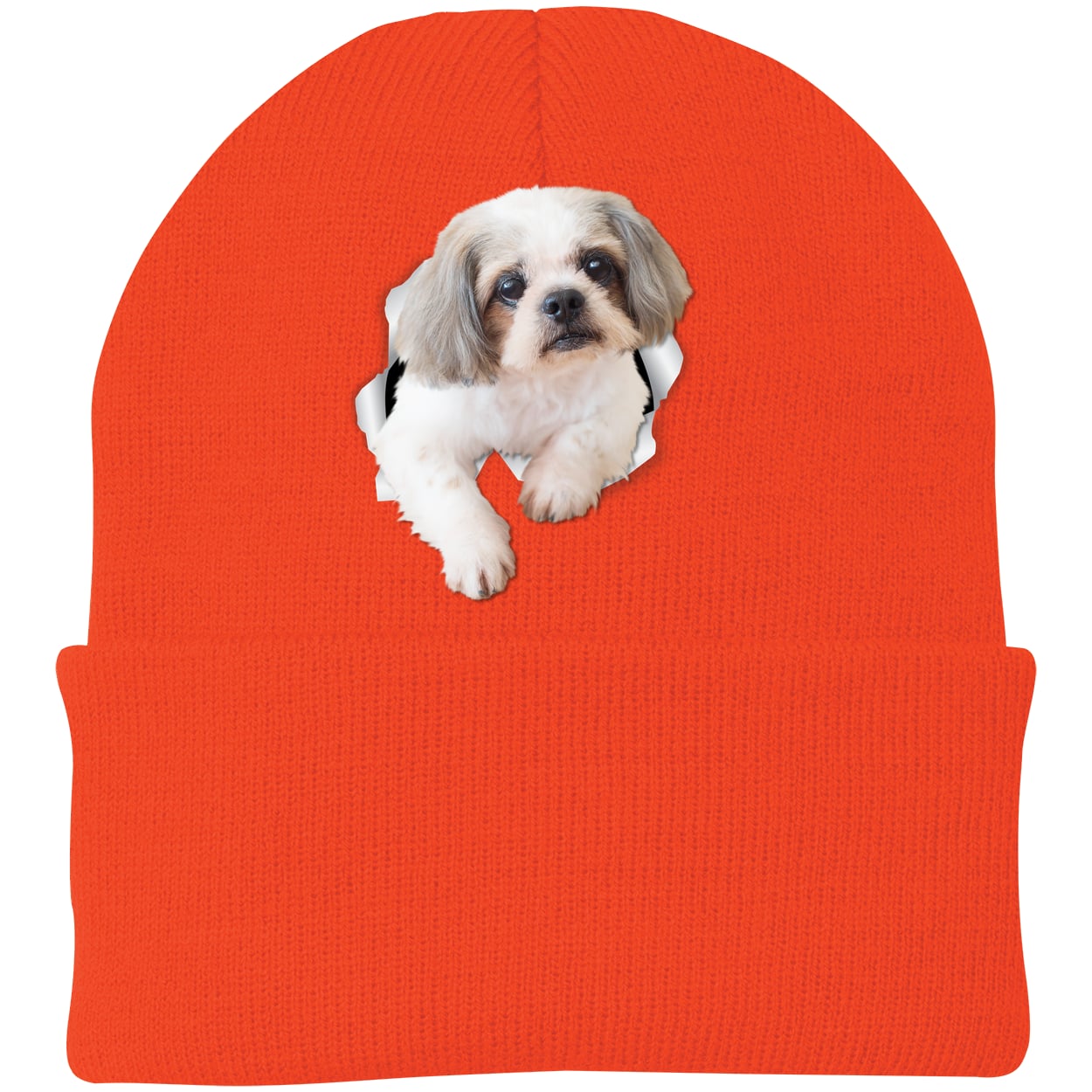 CP90 Port & Company Knit Beanie - Athletic Orange