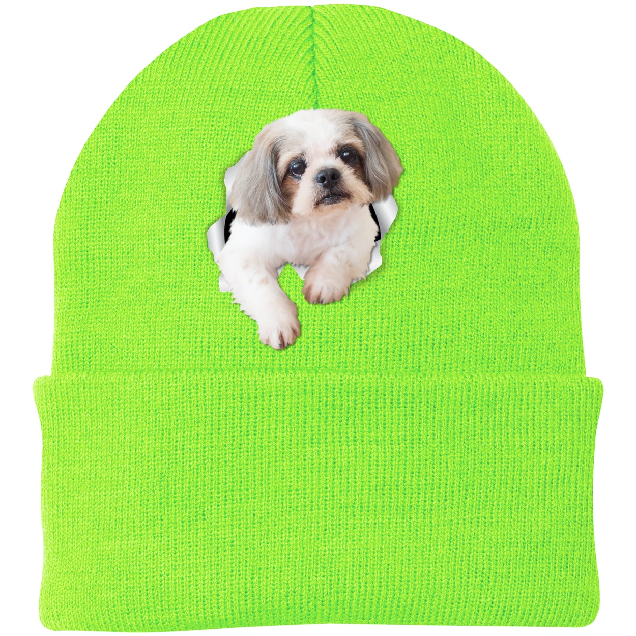 CP90 Port & Company Knit Beanie - Neon Green