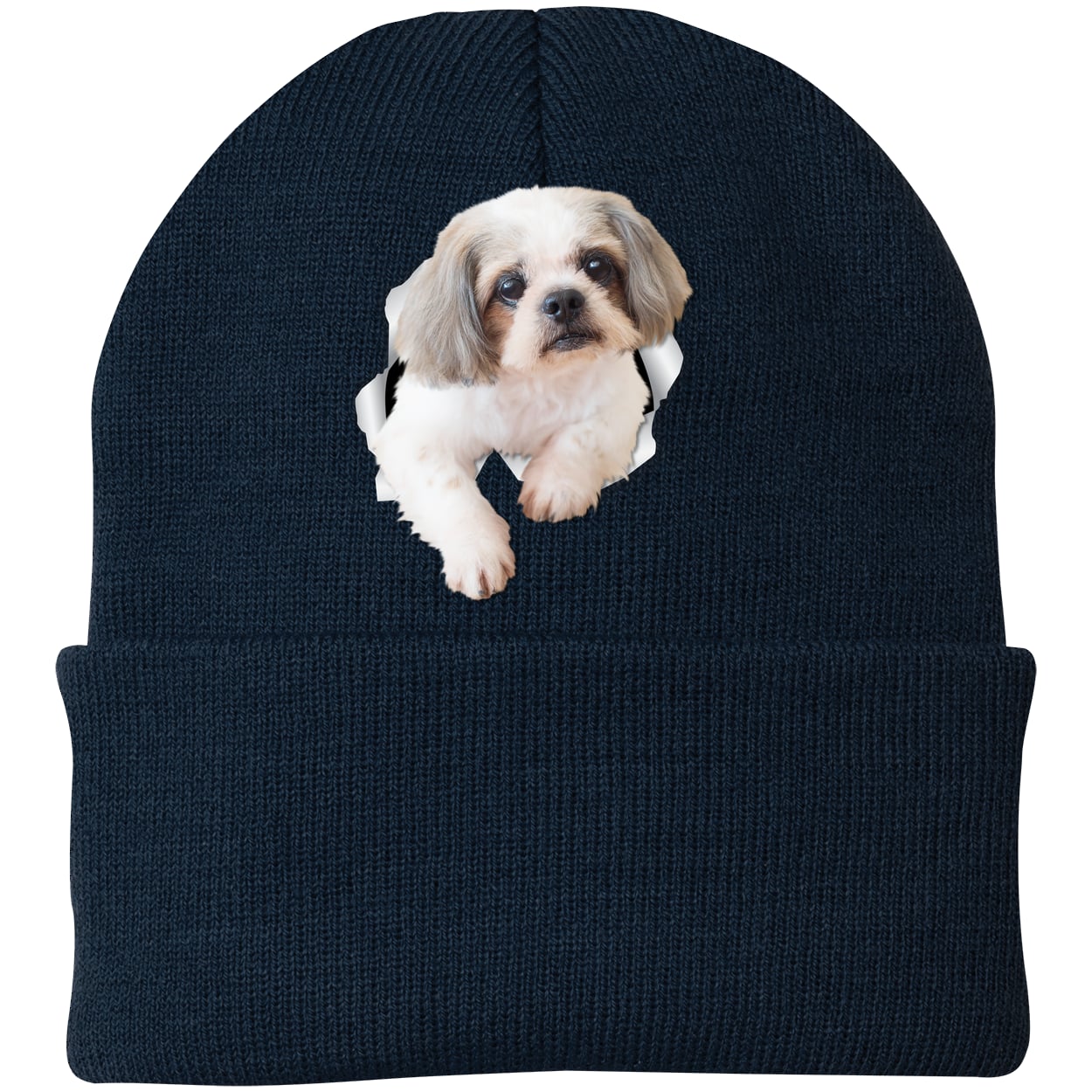 CP90 Port & Company Knit Beanie - Navy