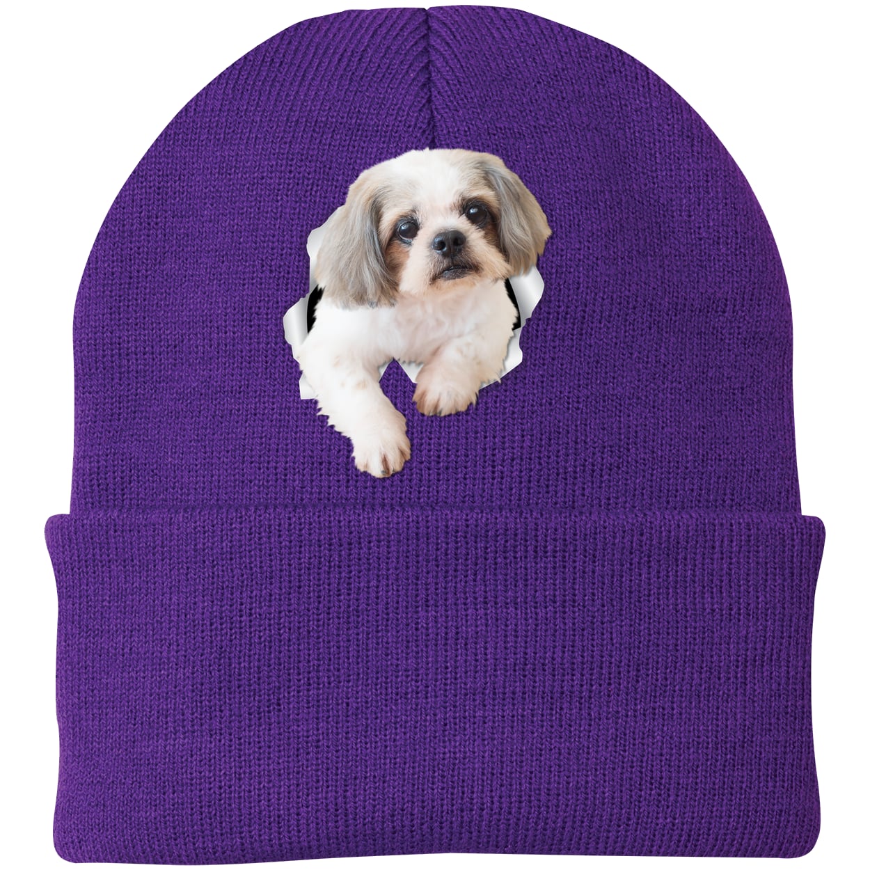 CP90 Port & Company Knit Beanie - Athletic Purple