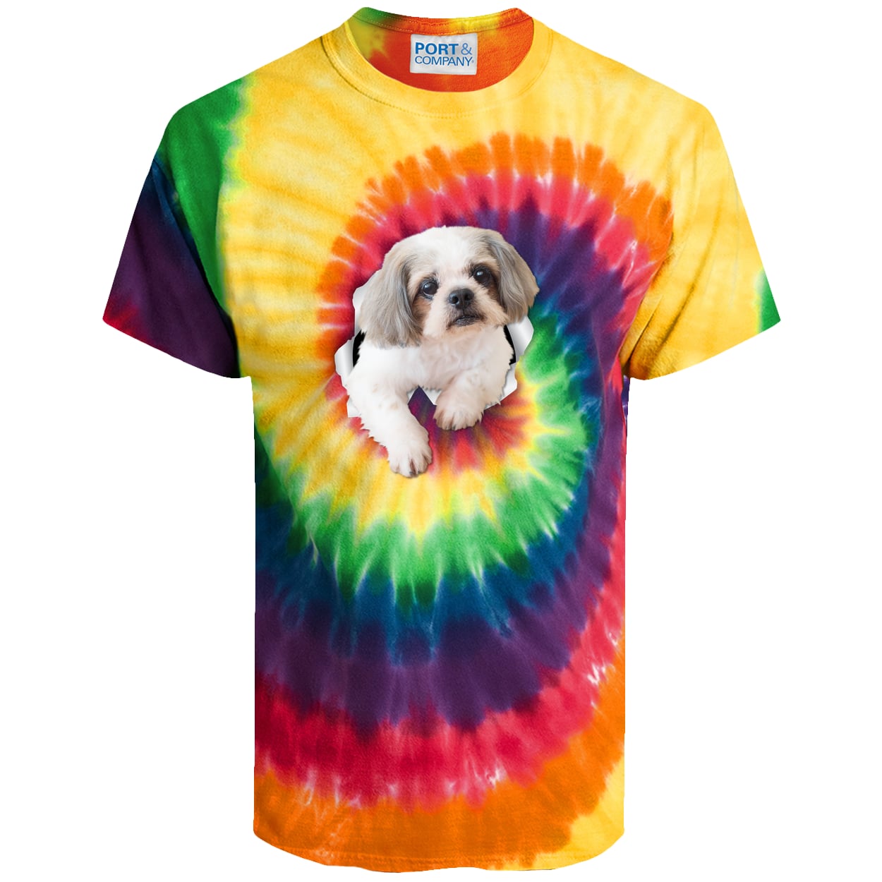 PC147 Port & Company Tie-Dye Tee - Rainbow