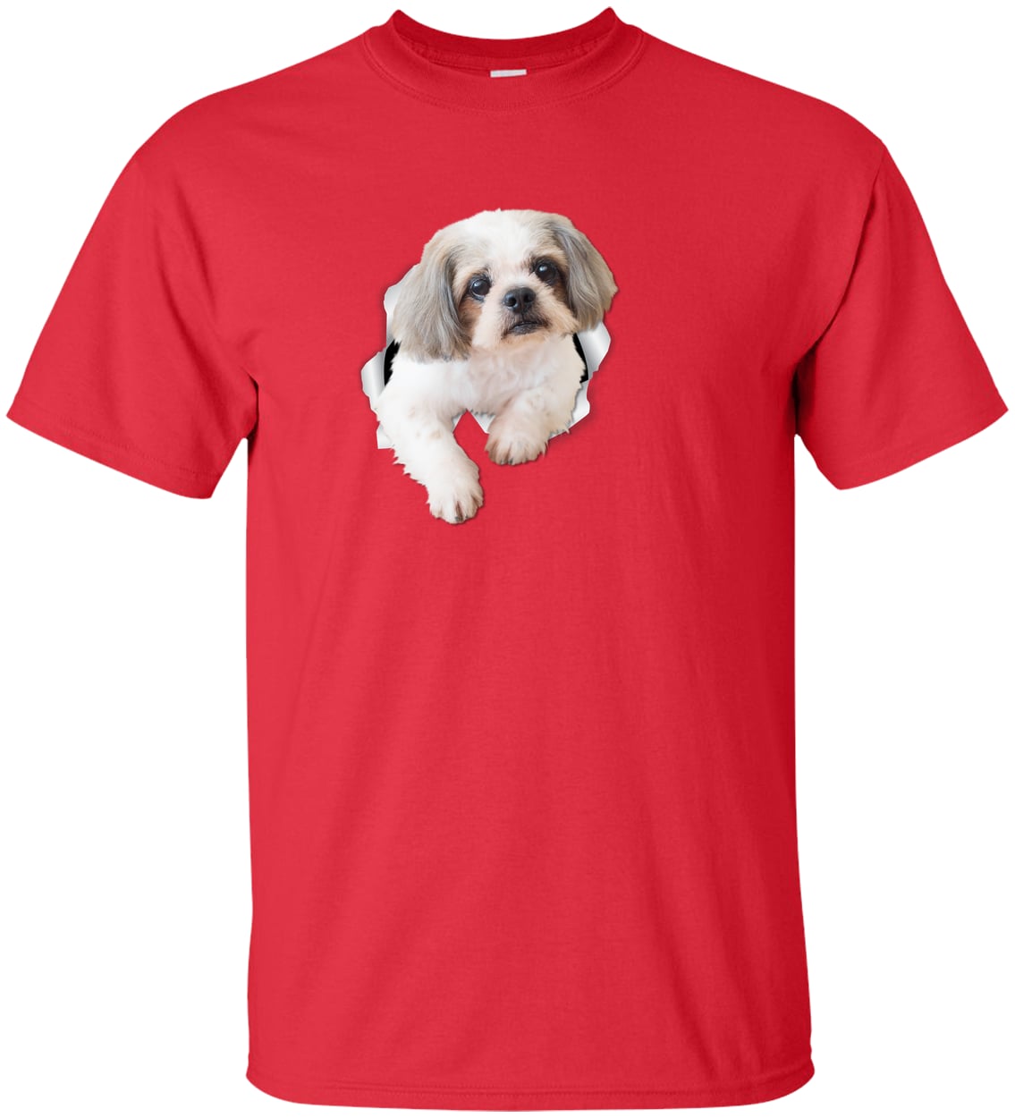 G200T Gildan Mens Tall Ultra Cotton Tee - Red