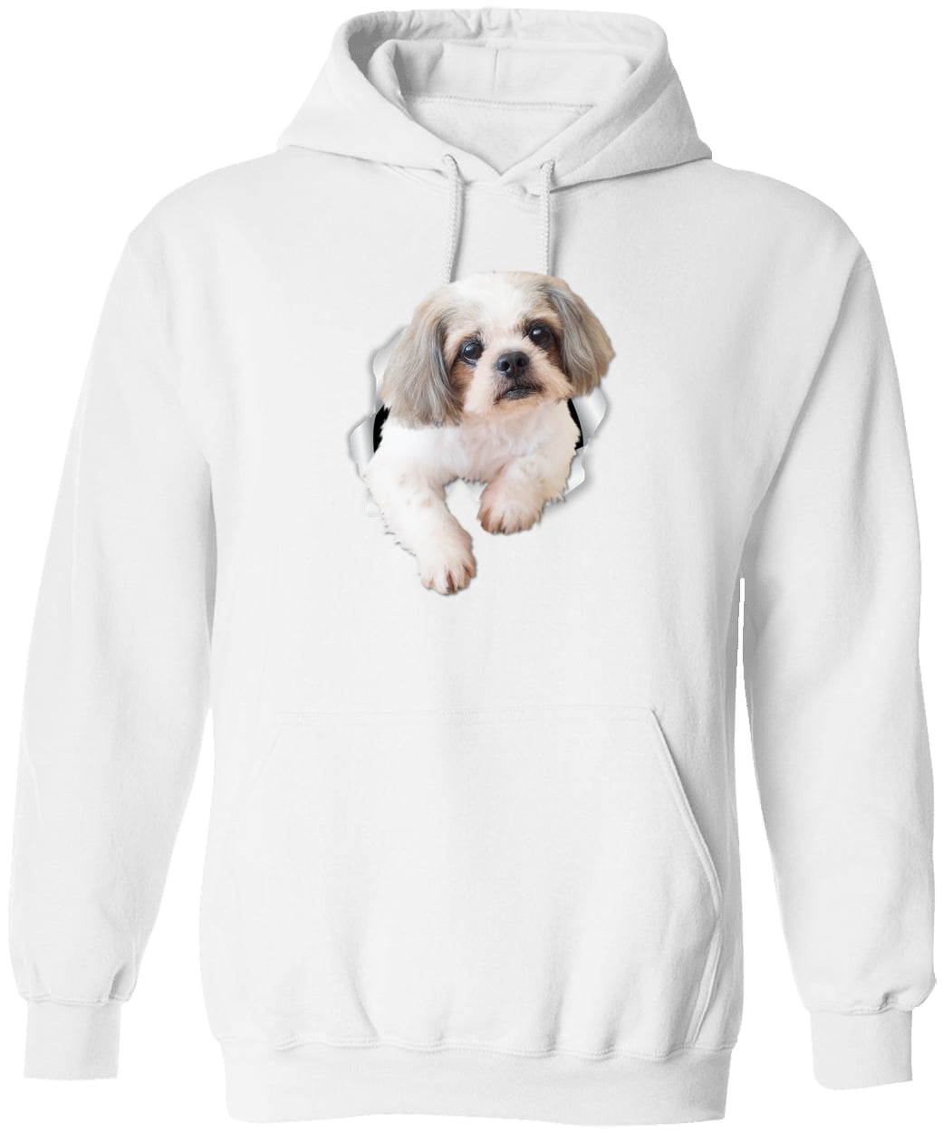 G185 Gildan Pullover Hoodie - White