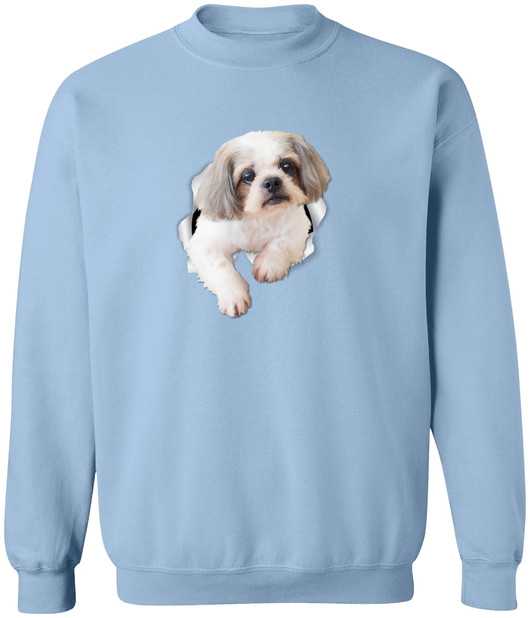 G180 Gildan Crewneck Pullover Sweatshirt - Light Blue