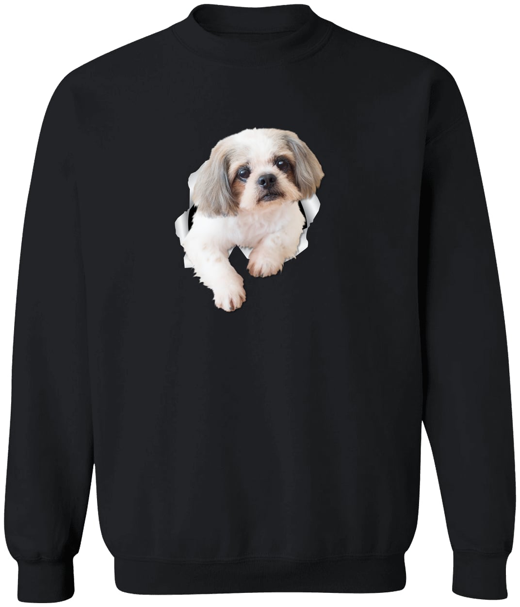 G180 Gildan Crewneck Pullover Sweatshirt - Black