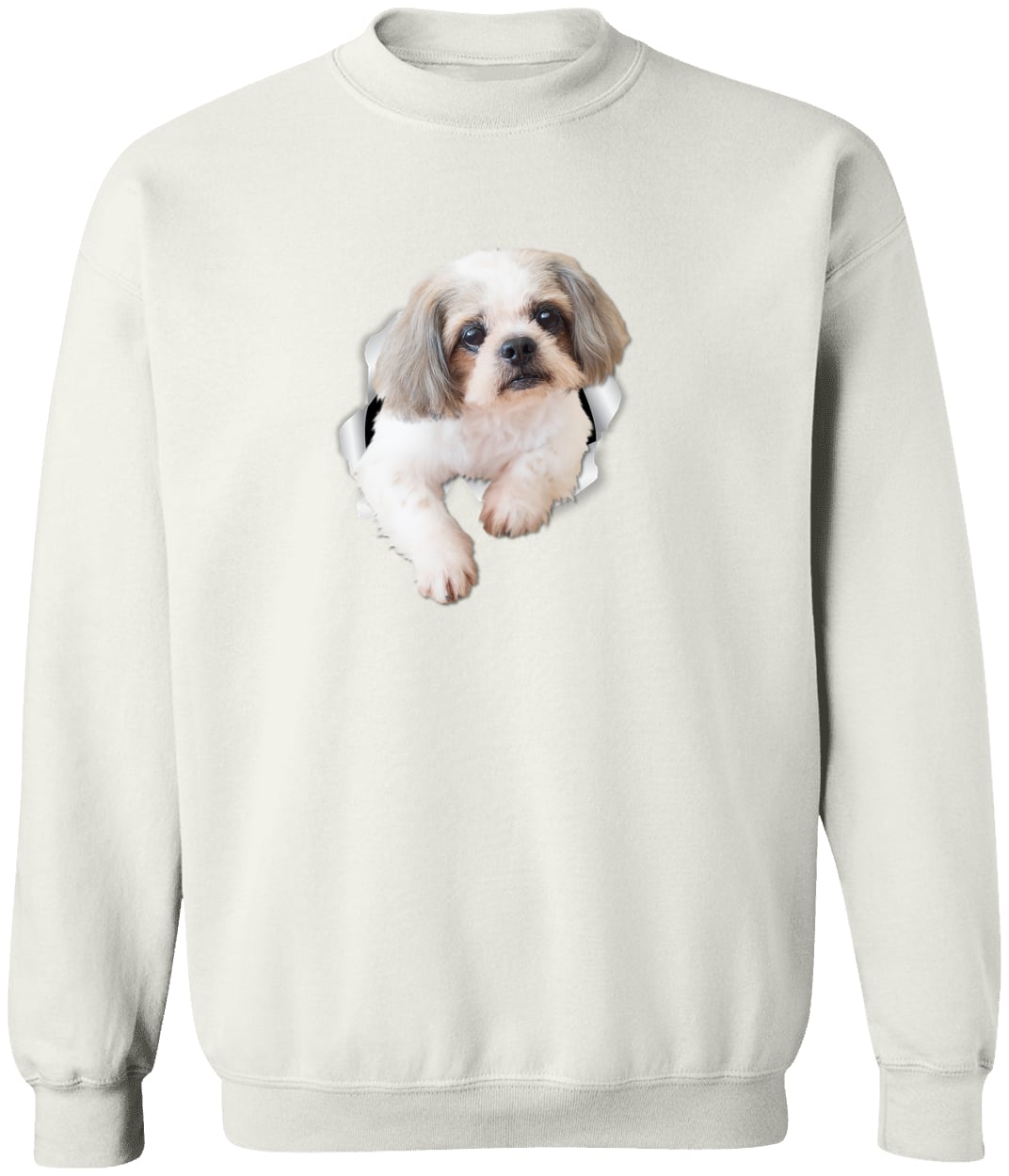 G180 Gildan Crewneck Pullover Sweatshirt - White