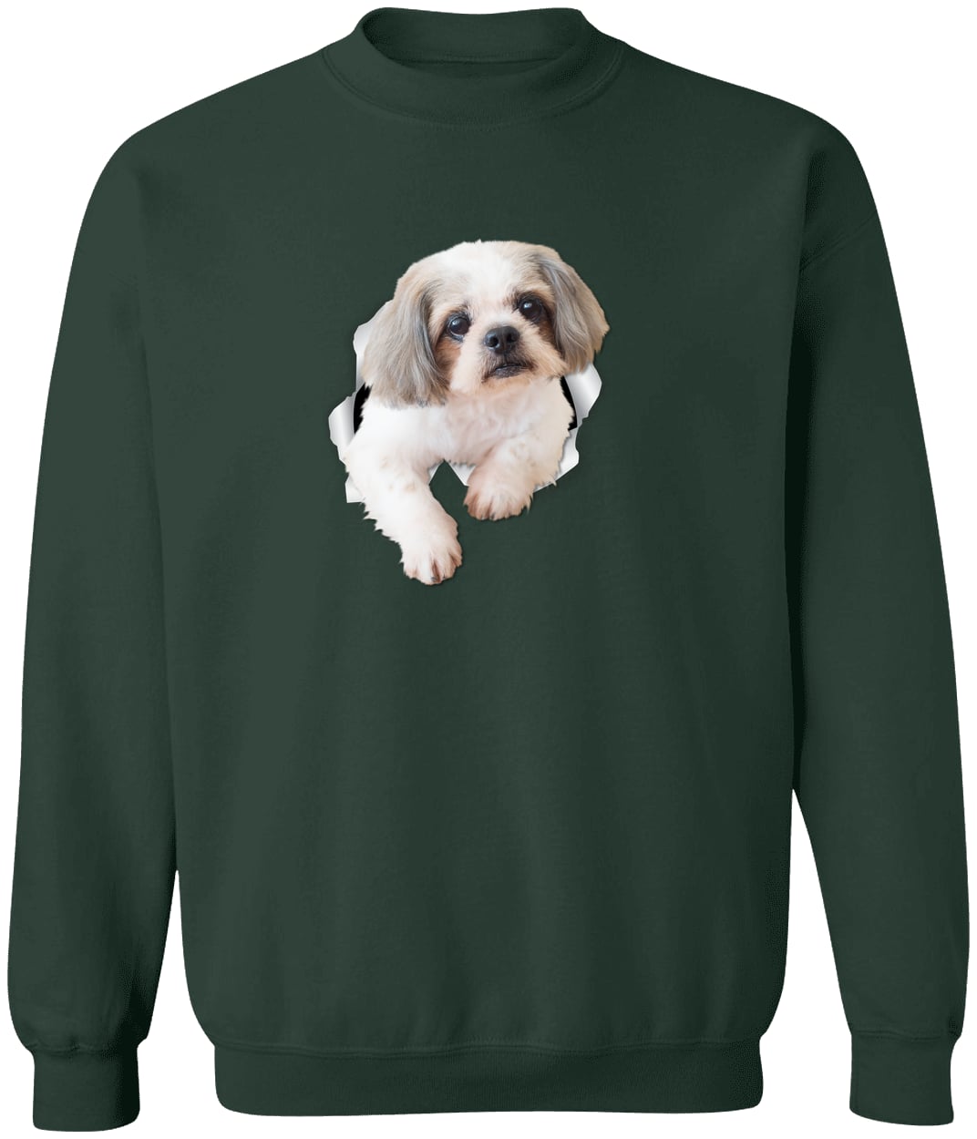 G180 Gildan Crewneck Pullover Sweatshirt - Forest Green
