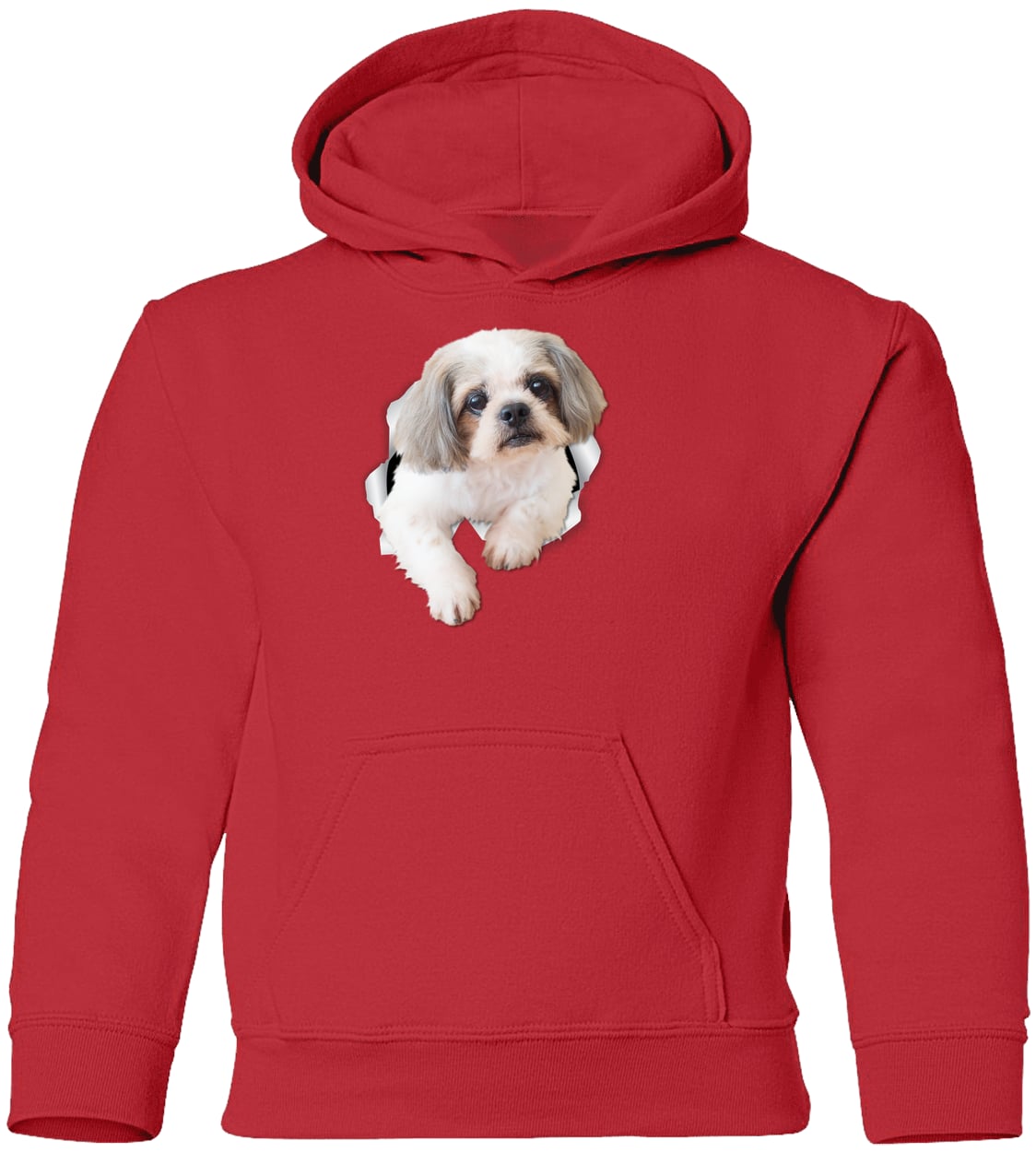 G185B Gildan Youth Pullover Hoodie - Red