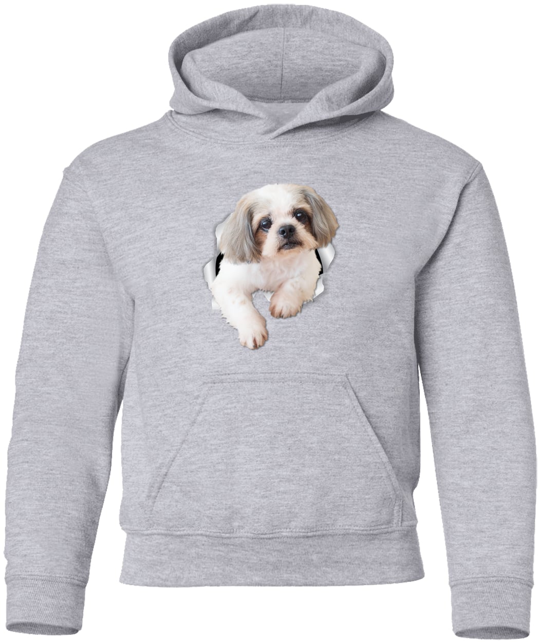 G185B Gildan Youth Pullover Hoodie - Sport Grey