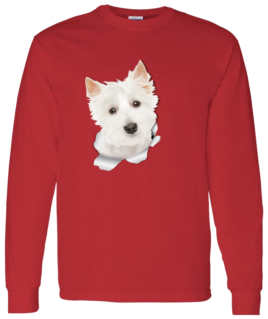 G540 LS T-Shirt 5.3 oz. - Red