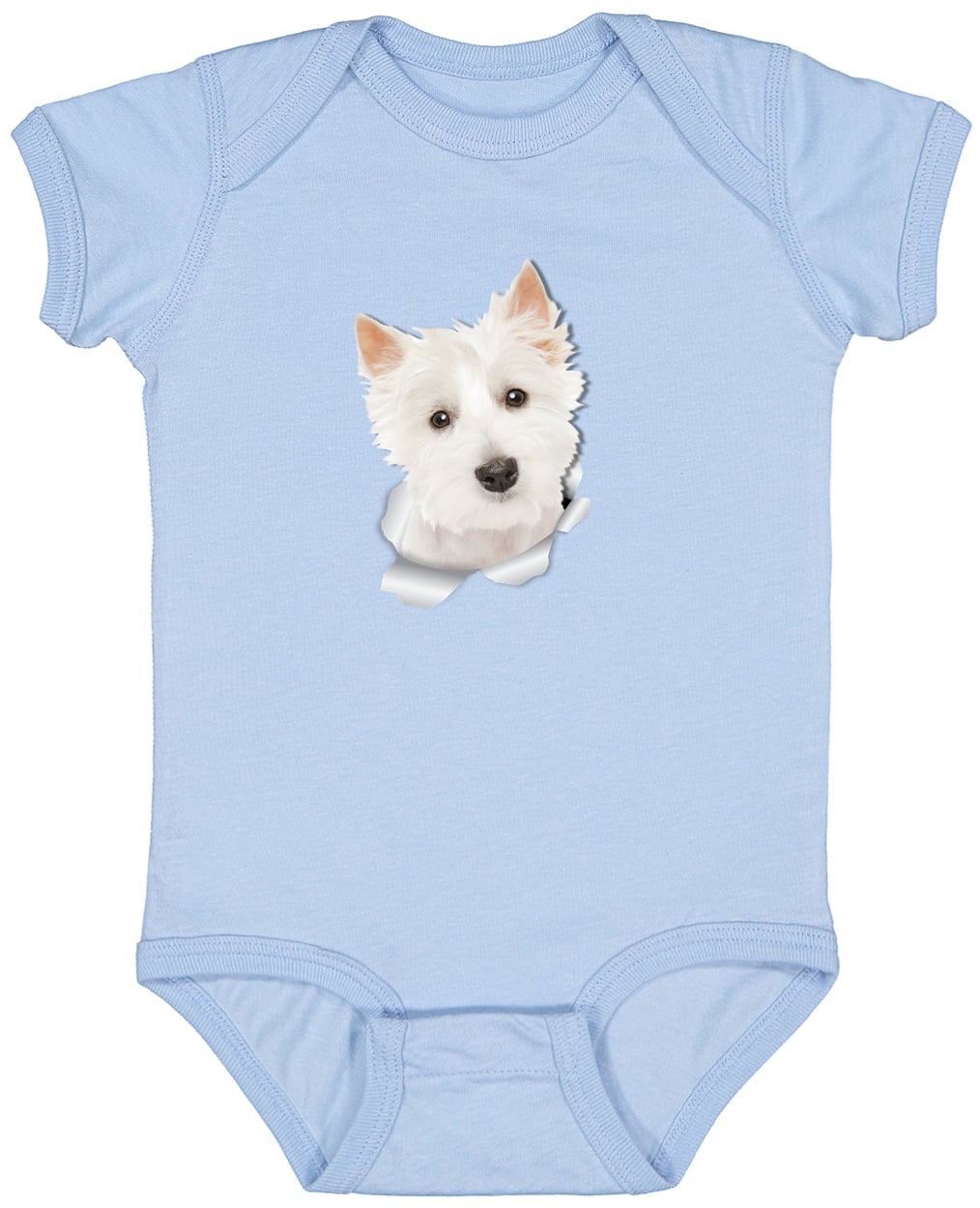 4424 Infant Fine Jersey Bodysuit - Light Blue