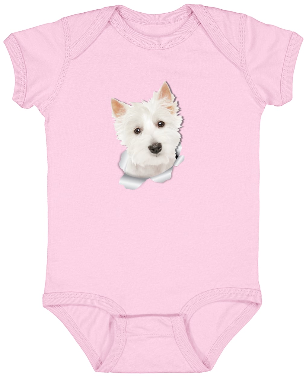 4424 Infant Fine Jersey Bodysuit - Pink