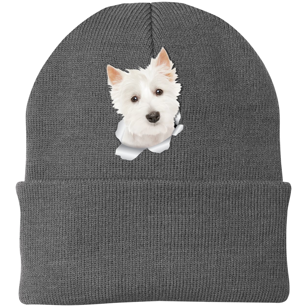 CP90 Port & Company Knit Beanie - Athletic Oxford