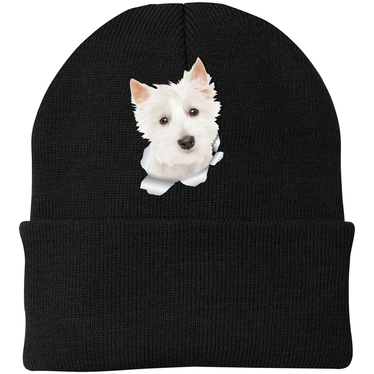 CP90 Port & Company Knit Beanie - Black