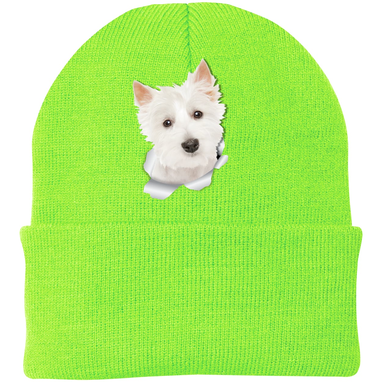 CP90 Port & Company Knit Beanie - Neon Green