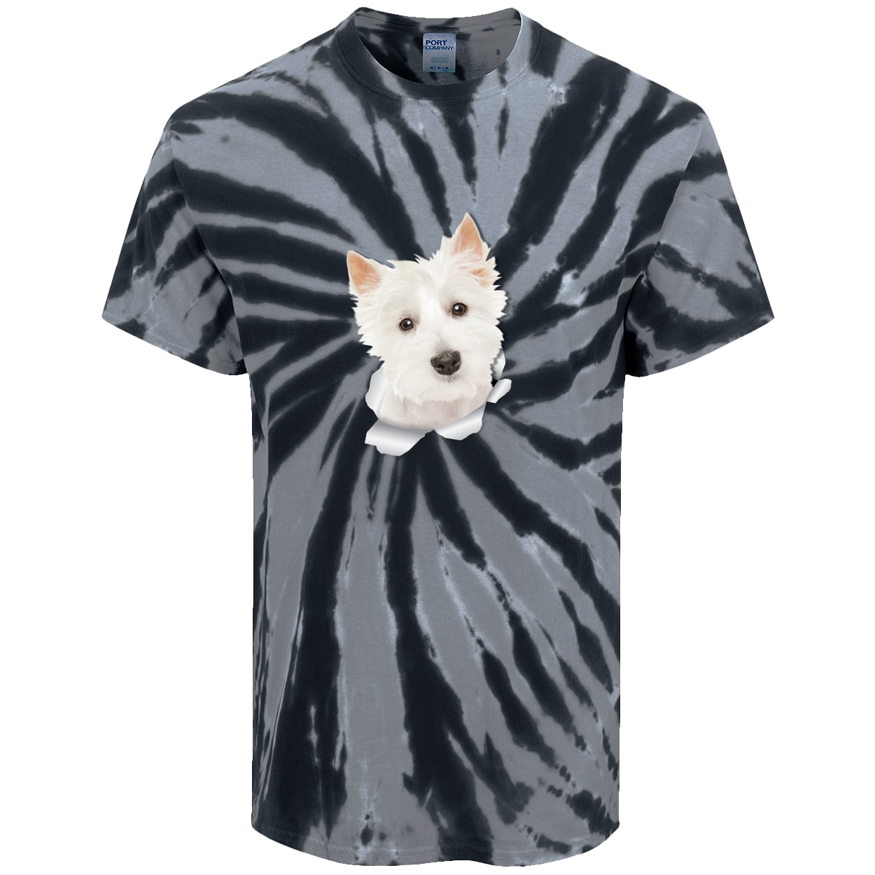 PC147 Port & Company Tie-Dye Tee - Black