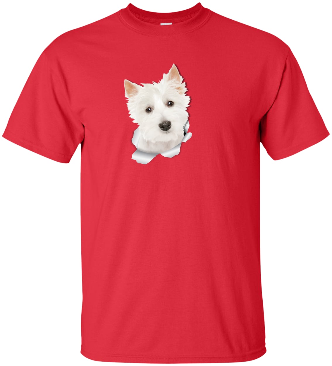 G200T Gildan Mens Tall Ultra Cotton Tee - Red