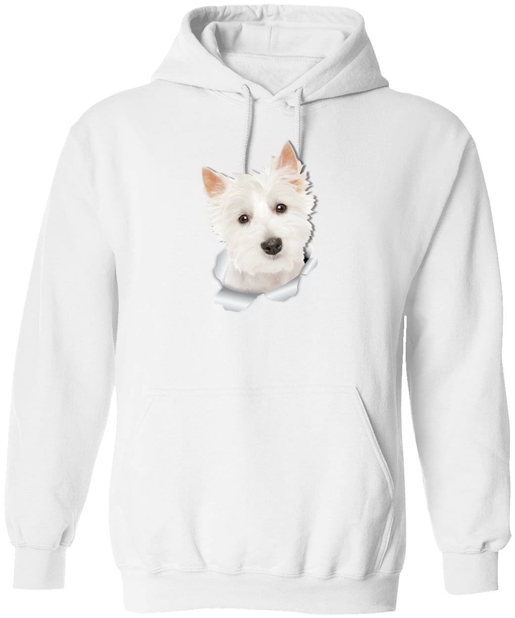 G185 Gildan Pullover Hoodie - White