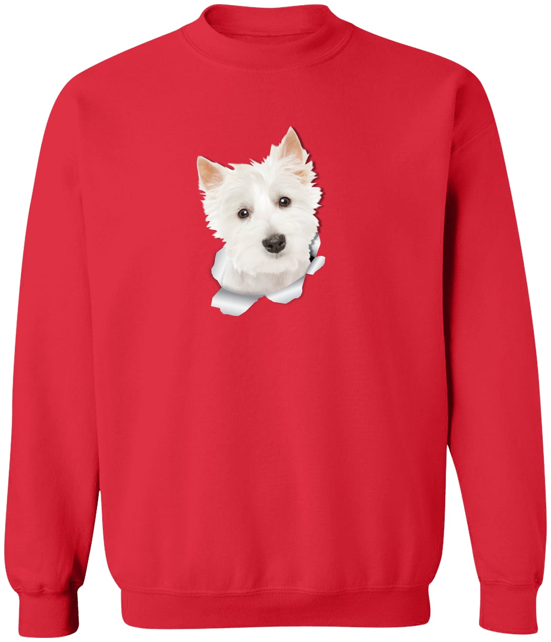 G180 Gildan Crewneck Pullover Sweatshirt - Red