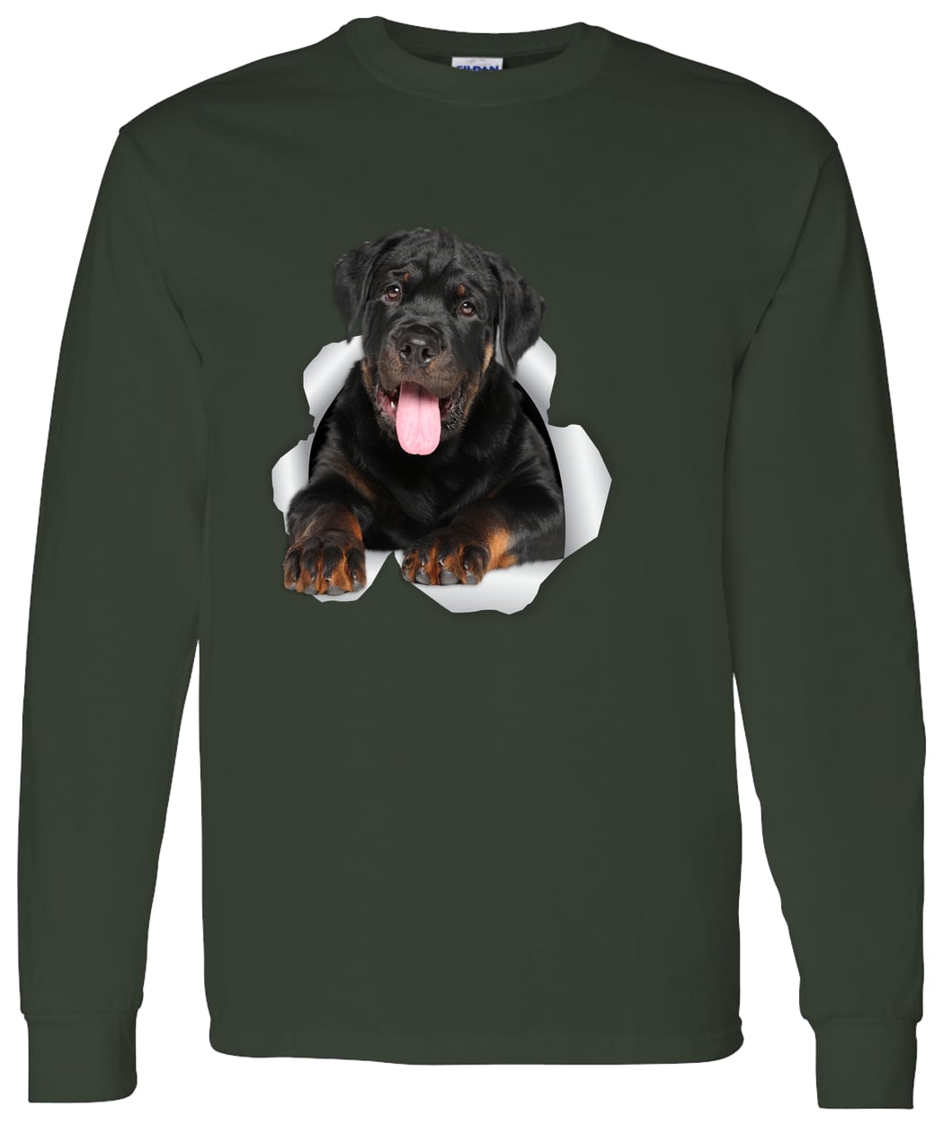 G540 LS T-Shirt 5.3 oz. - Forest Green
