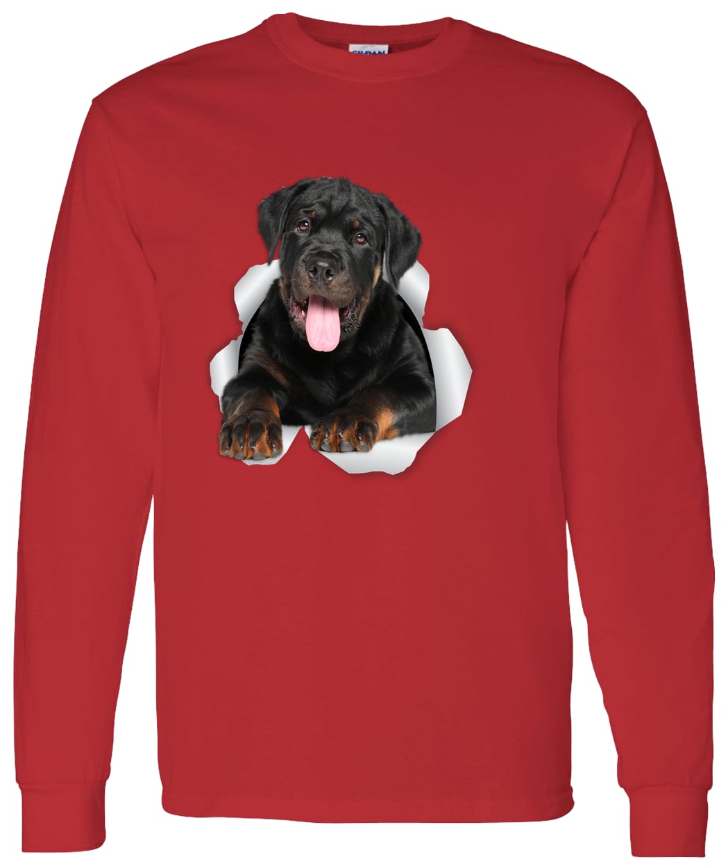 G540 LS T-Shirt 5.3 oz. - Red