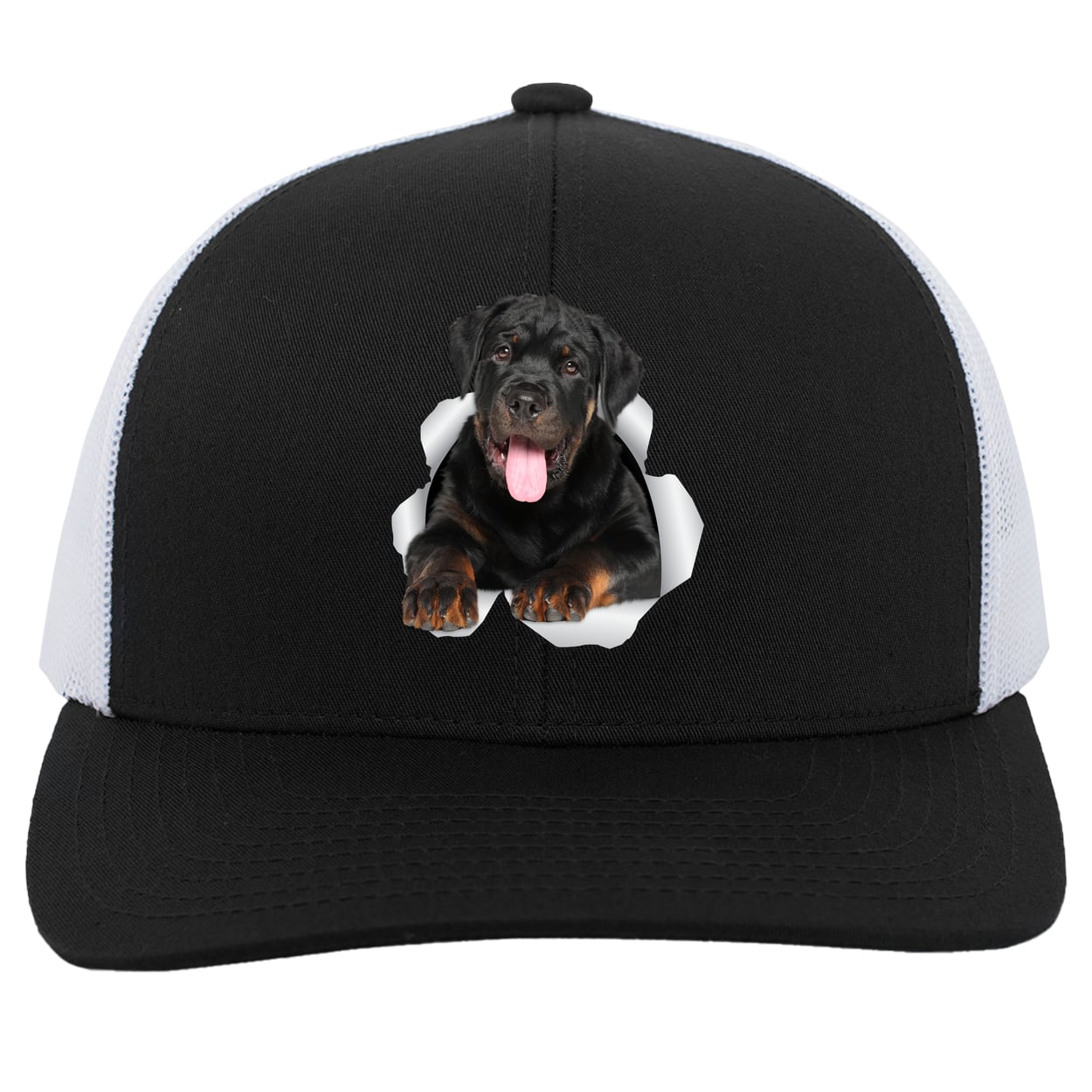 104C Trucker Snap Back - Black/White