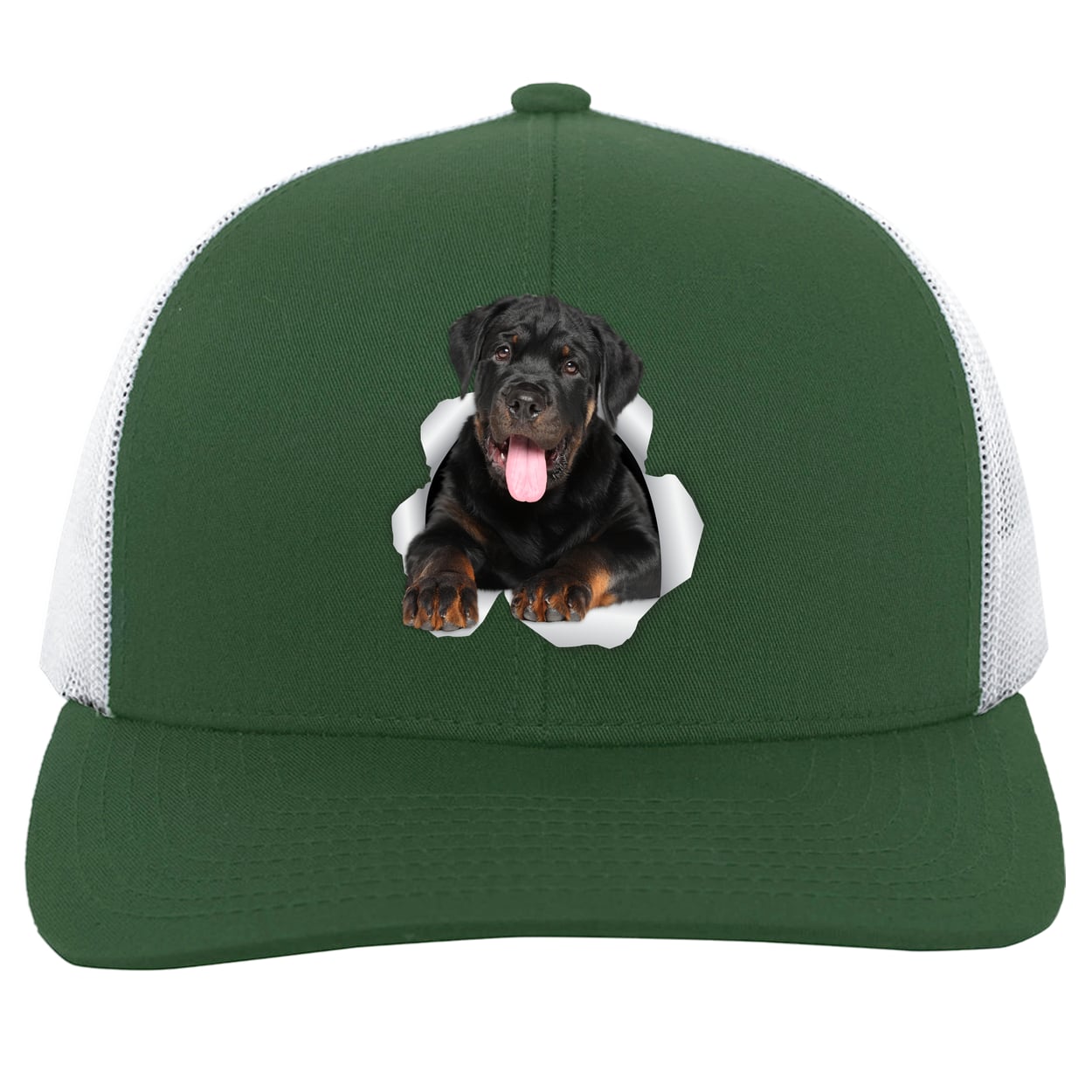 104C Trucker Snap Back - Dark Green/White