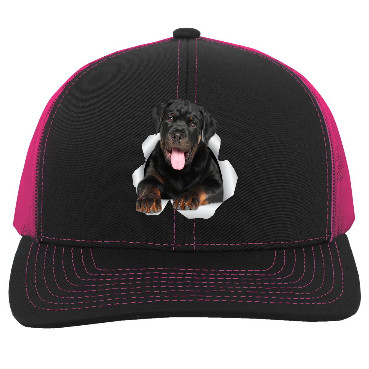 104C Trucker Snap Back - Black/Pink