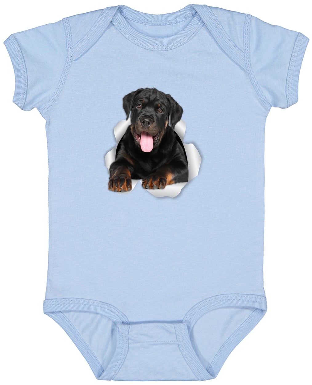 4424 Infant Fine Jersey Bodysuit - Light Blue