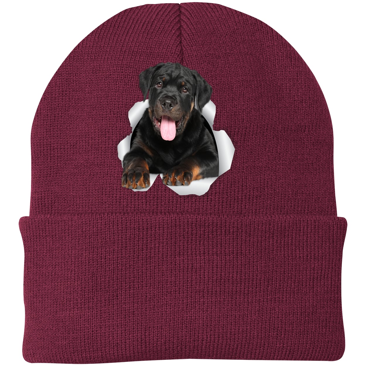 CP90 Port & Company Knit Beanie - Maroon