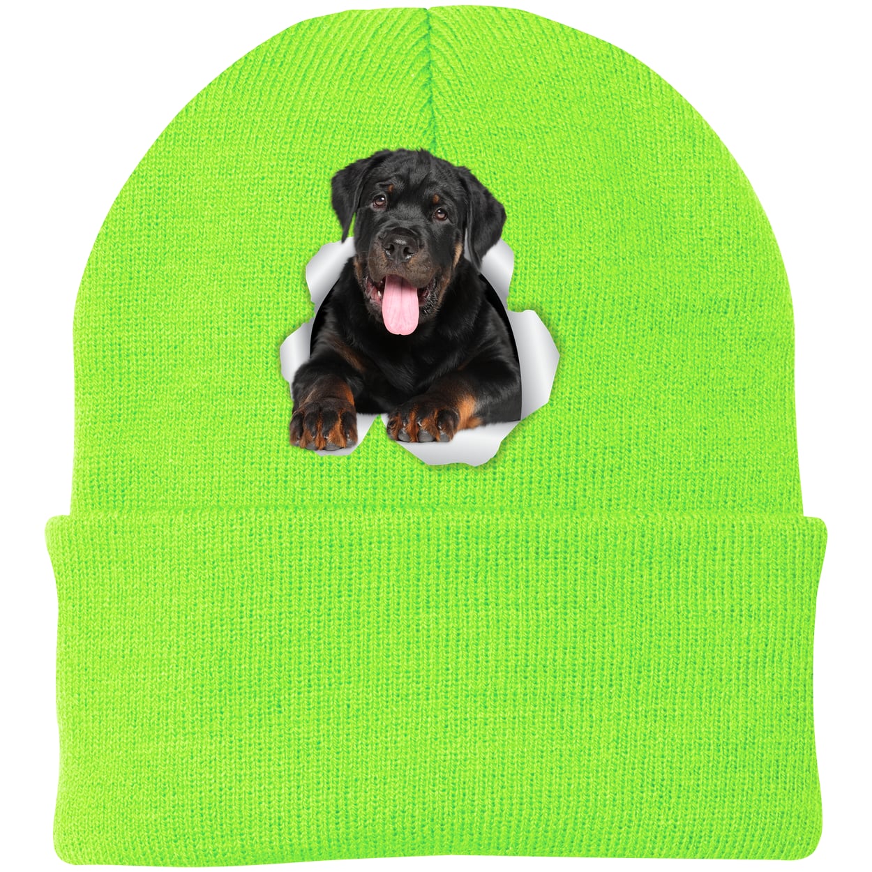 CP90 Port & Company Knit Beanie - Neon Green