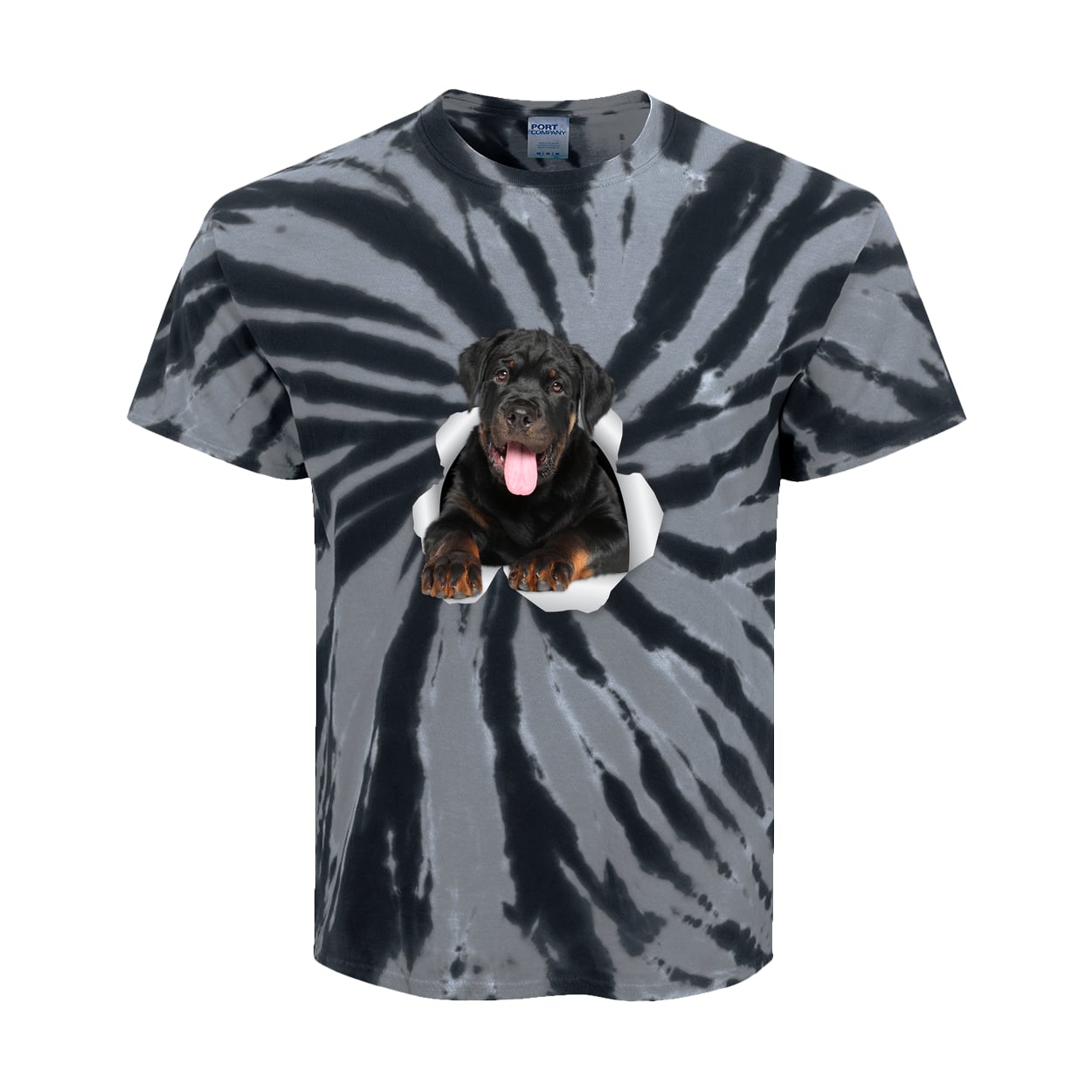 PC147Y Port & Company Kids Tie-Dye Tee - Black