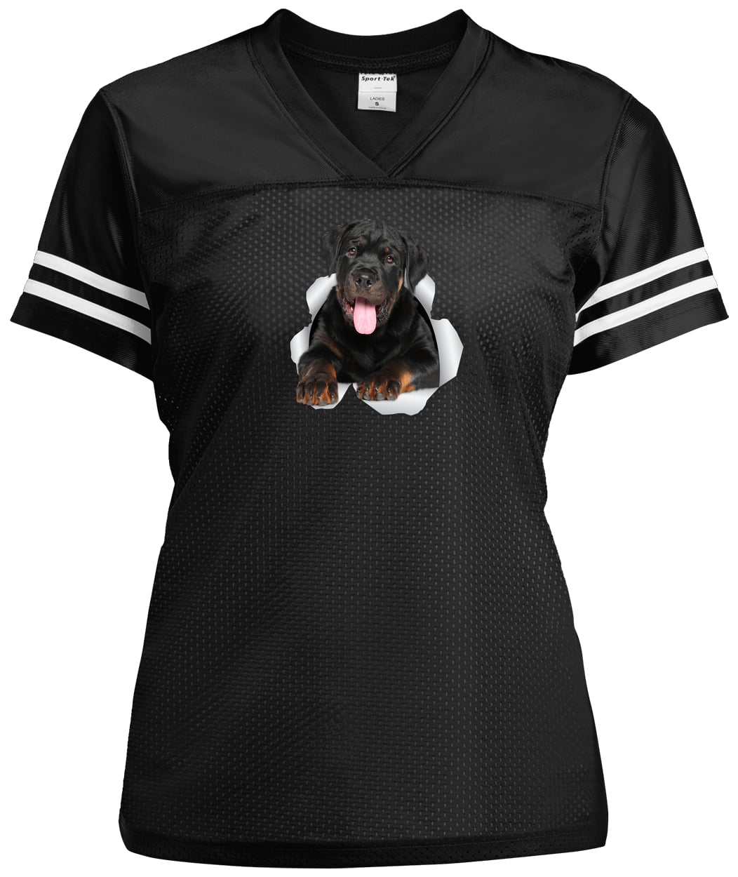 LST307 Sport-Tek Ladies' Replica Jersey - Black/White