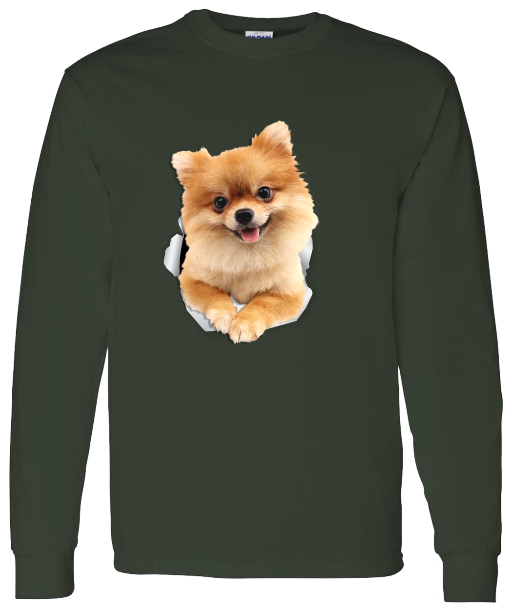 G540 LS T-Shirt 5.3 oz. - Forest Green