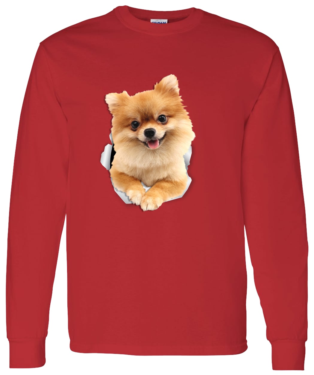 G540 LS T-Shirt 5.3 oz. - Red