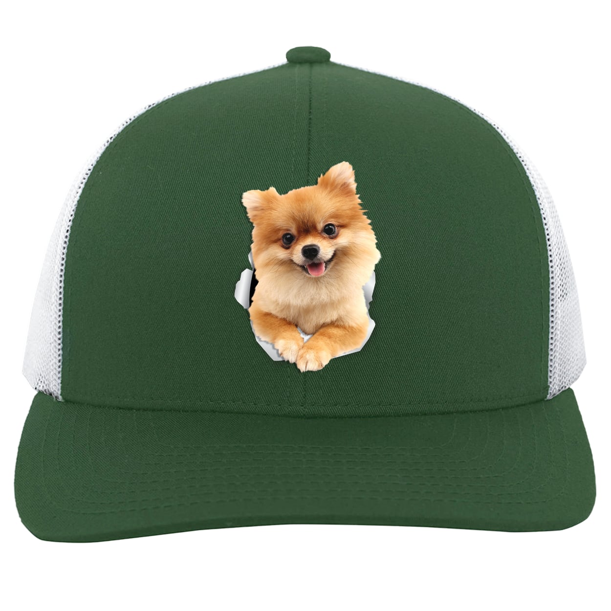 104C Trucker Snap Back - Dark Green/White