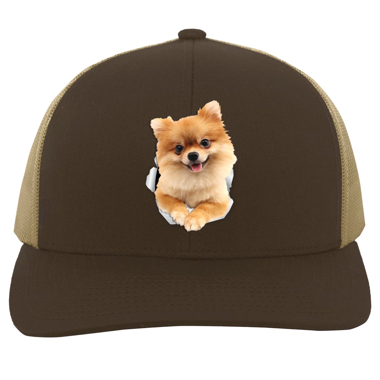 104C Trucker Snap Back - Brown/Khaki