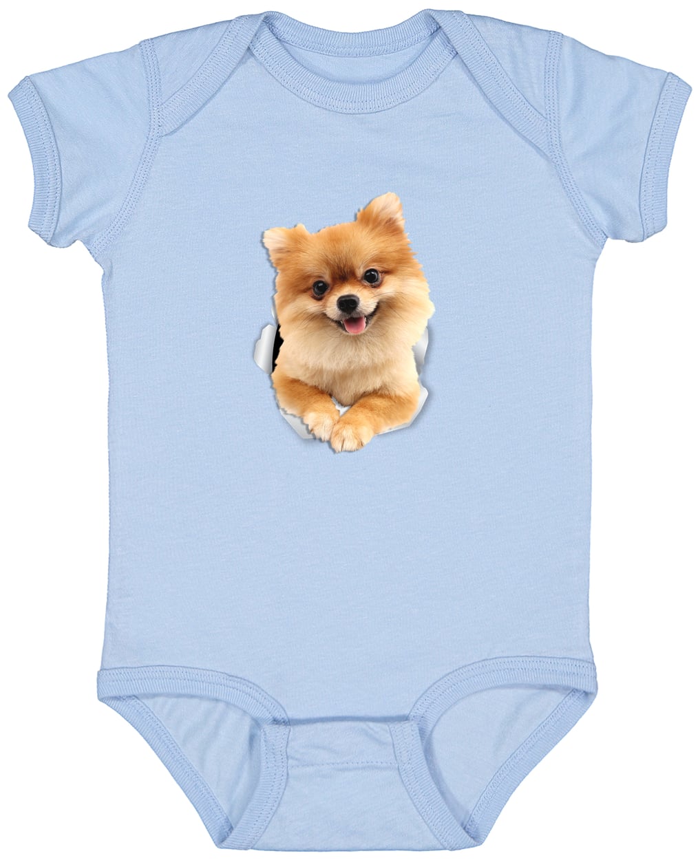 4424 Infant Fine Jersey Bodysuit - Light Blue