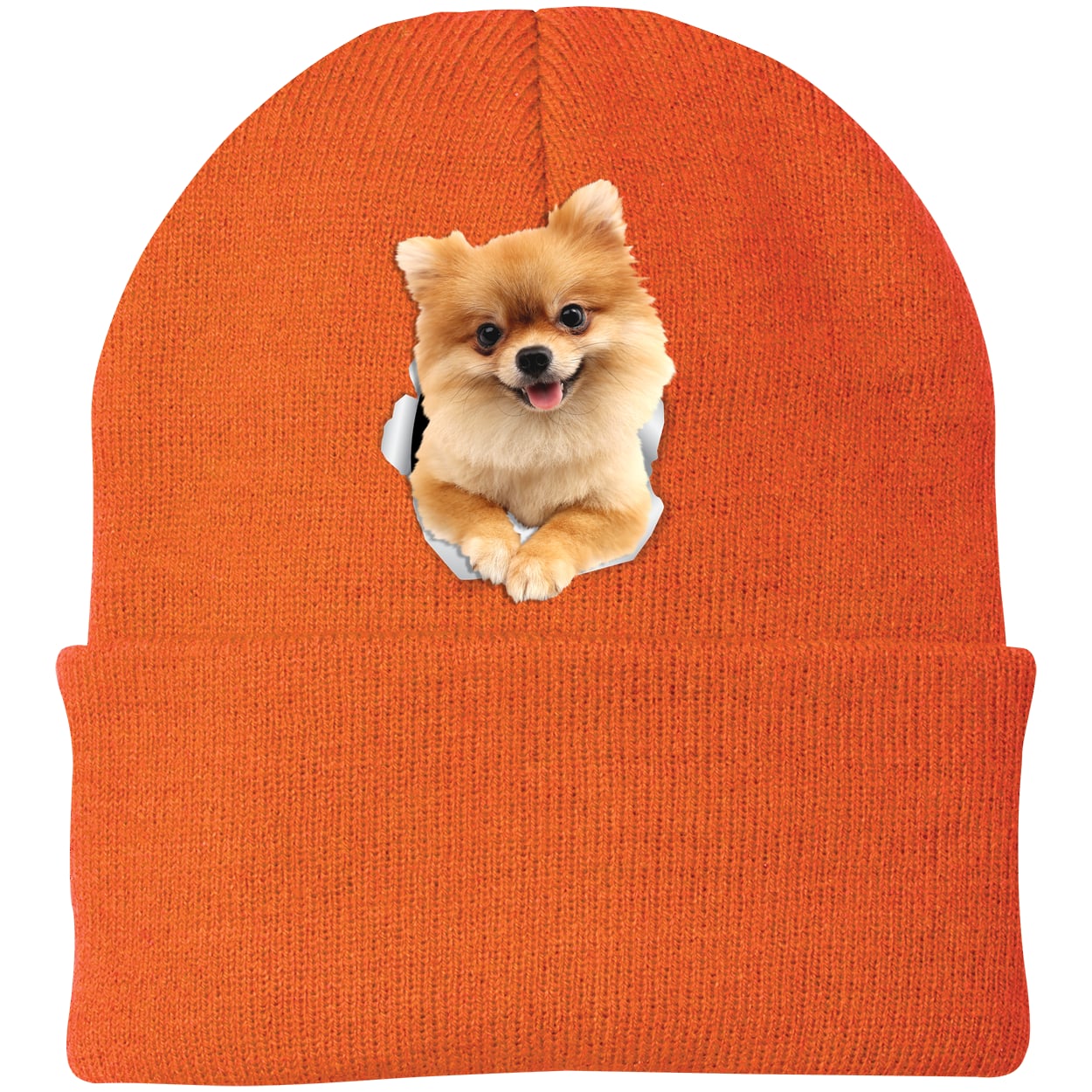 CP90 Port & Company Knit Beanie - Neon Orange
