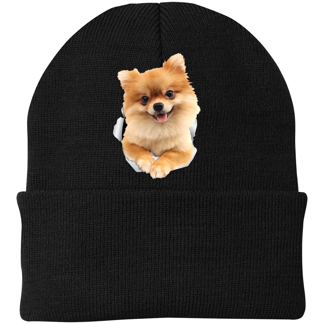CP90 Port & Company Knit Beanie - Black