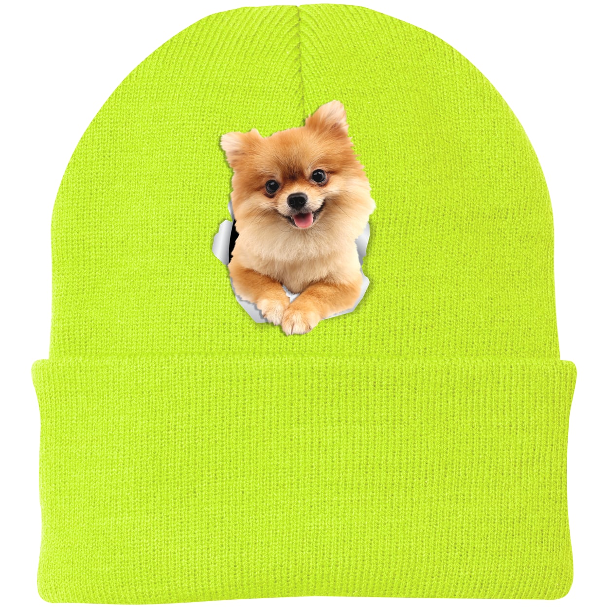 CP90 Port & Company Knit Beanie - Neon Yellow