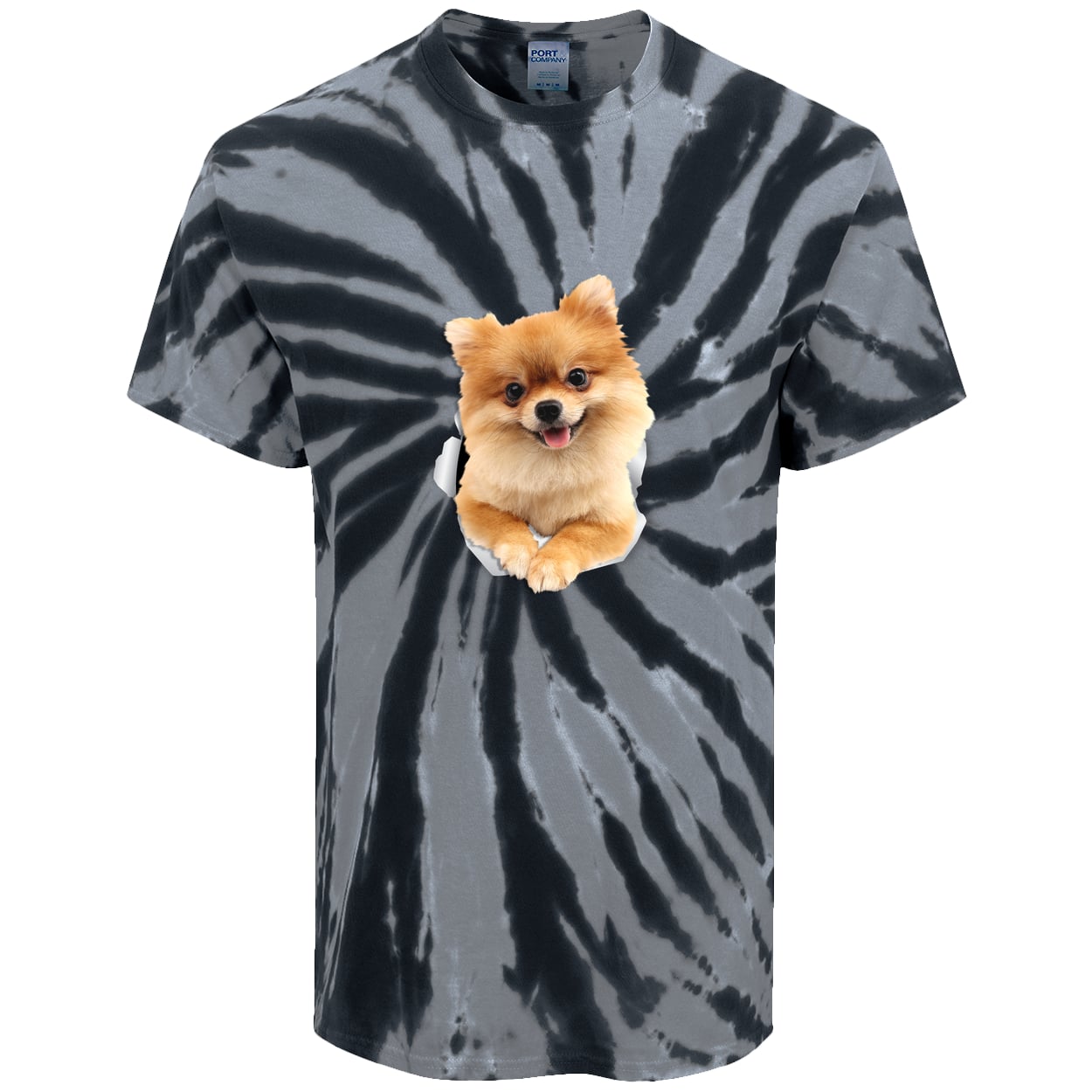 PC147 Port & Company Tie-Dye Tee - Black
