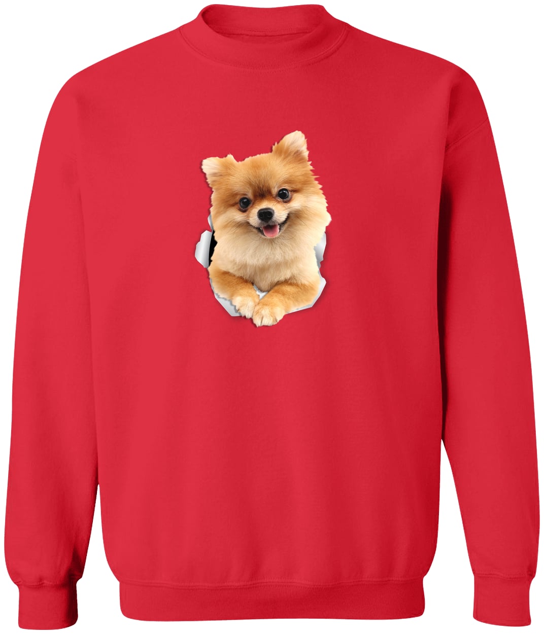 G180 Gildan Crewneck Pullover Sweatshirt - Red