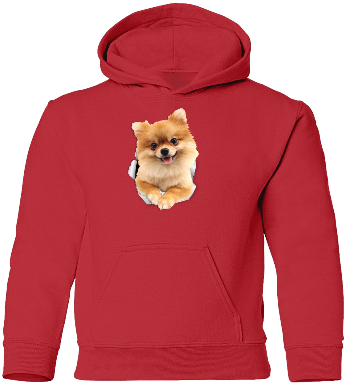 G185B Gildan Youth Pullover Hoodie - Red