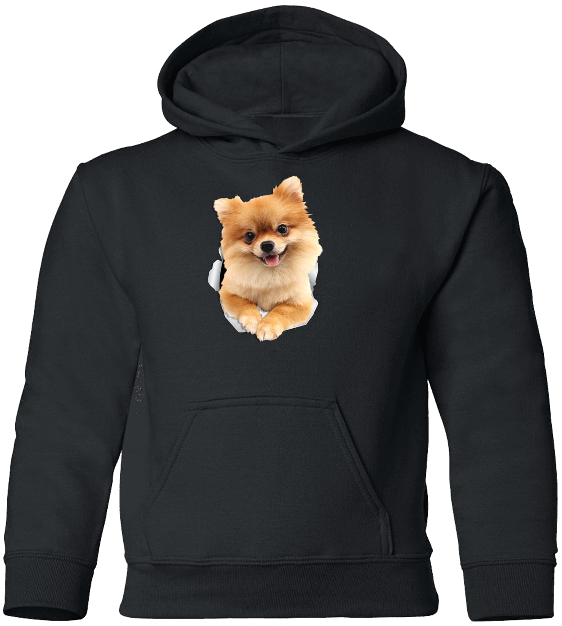G185B Gildan Youth Pullover Hoodie - Black