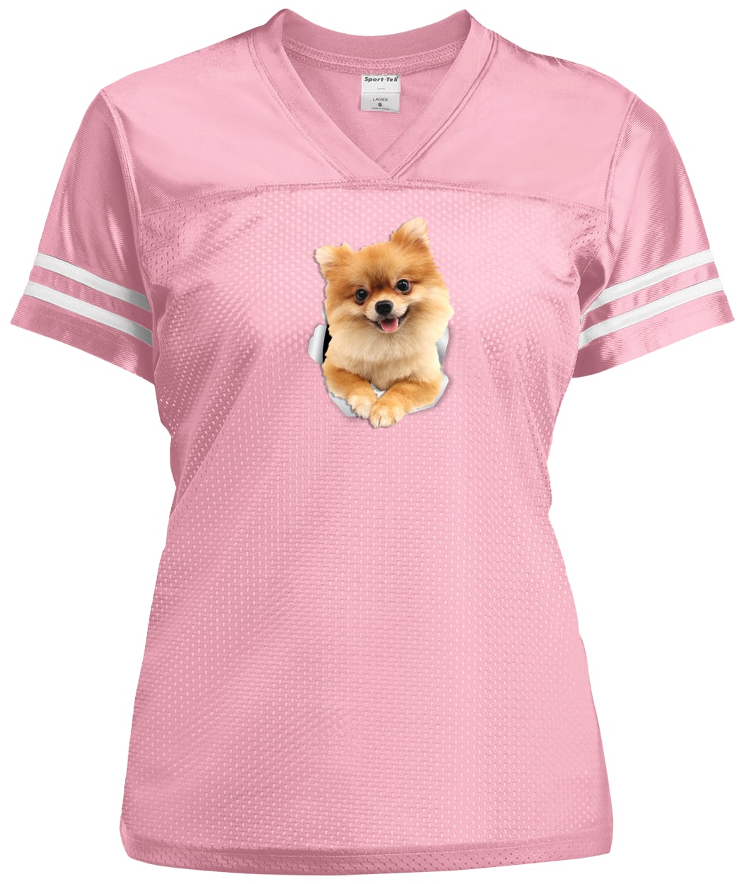 LST307 Sport-Tek Ladies' Replica Jersey - Light Pink/White
