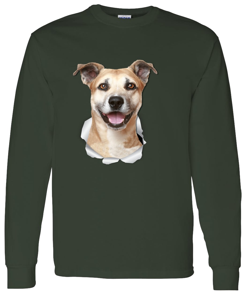G540 LS T-Shirt 5.3 oz. - Forest Green