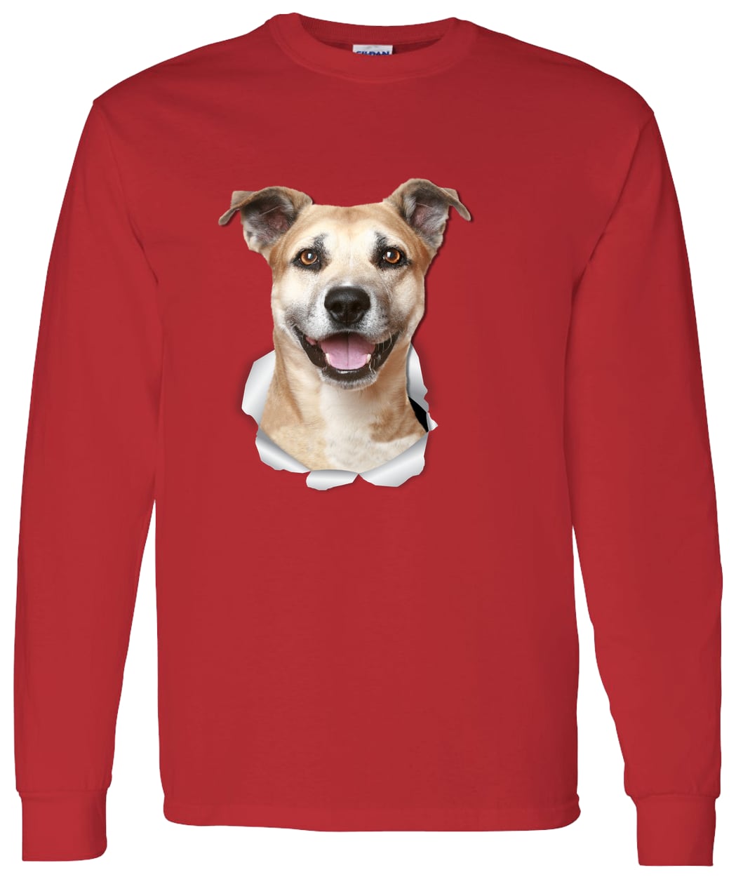 G540 LS T-Shirt 5.3 oz. - Red